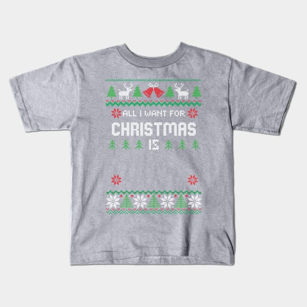 christmas Kids T-Shirt by rayanammmar